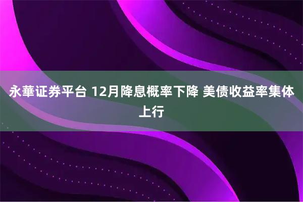 永華证券平台 12月降息概率下降 美债收益率集体上行
